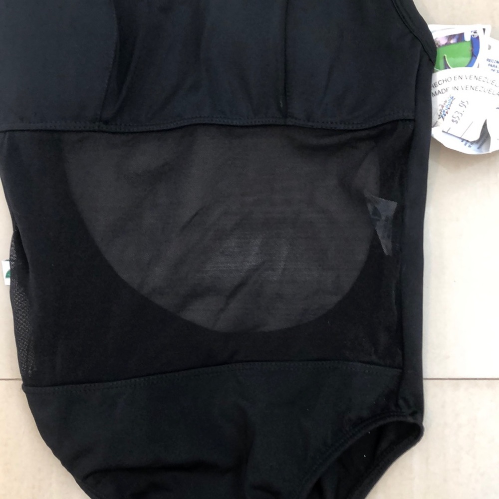 Black cheeky mesh bathing suit. - Picture 2 of 2
